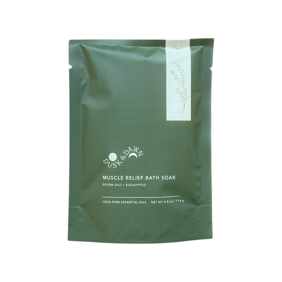 green bag muscle relef bath soak eucalyptus scent
