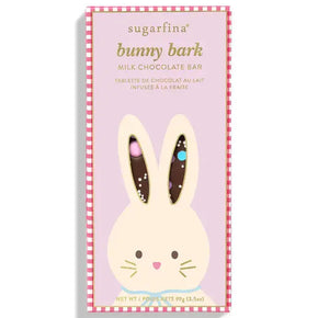 Sugarfina Pink Bunny Bark Milk Chocolate Bar with Confetti Sprinkles