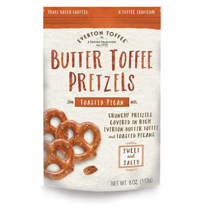 butter toffee pretzels toasted pecans