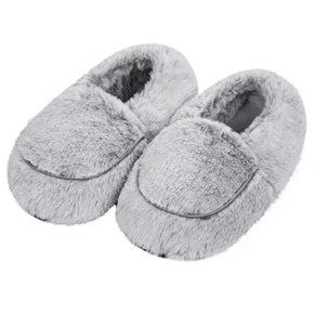 Gray Microwaveable Slippers (Small)