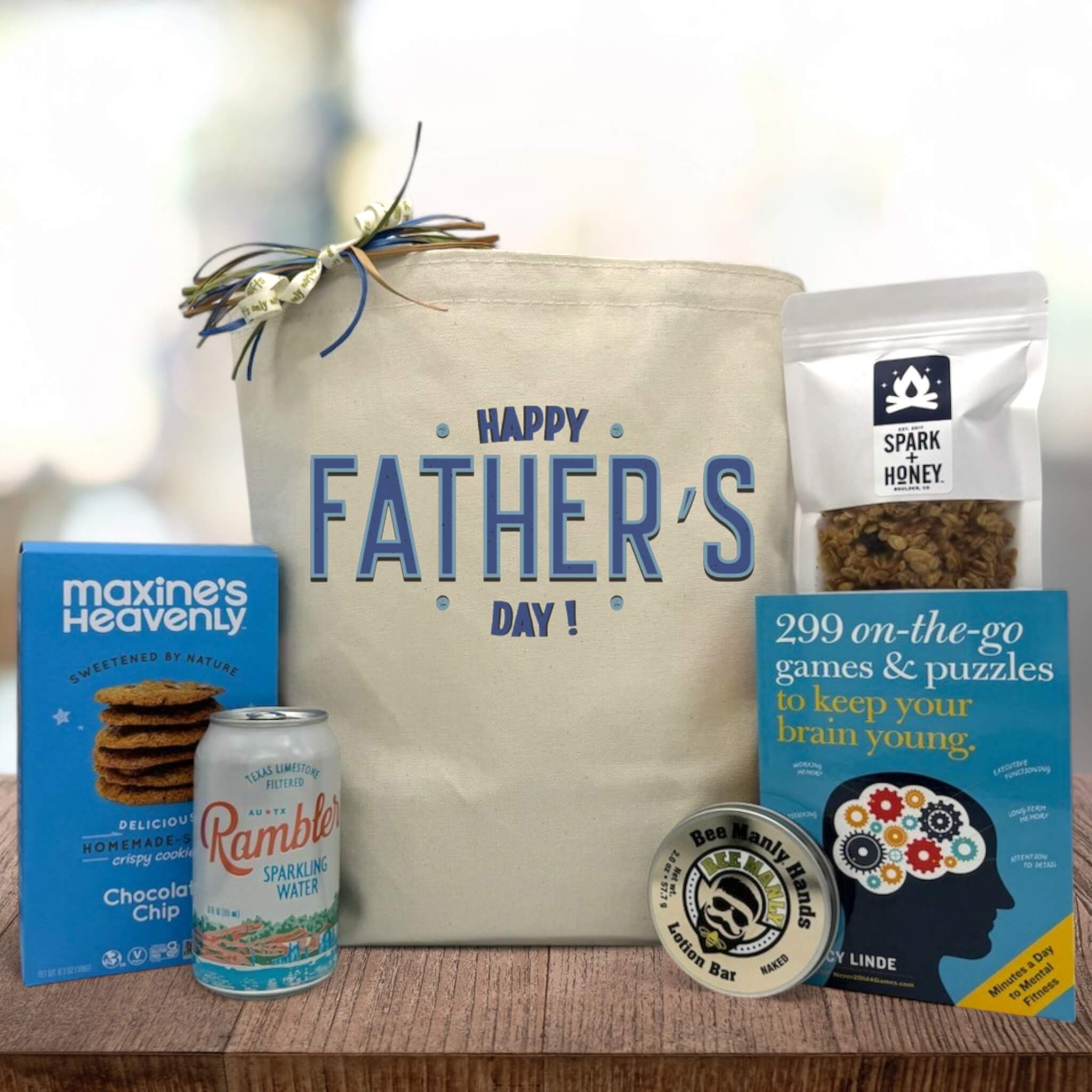 Festive Happy Father's Day Gift Basket