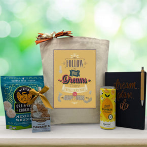 Follow Your Dreams Graduation Gift Basket