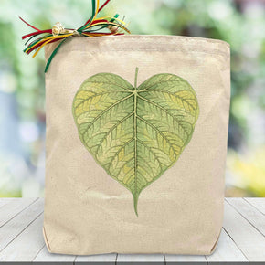 Create Your Own Green Leaf Gift Tote