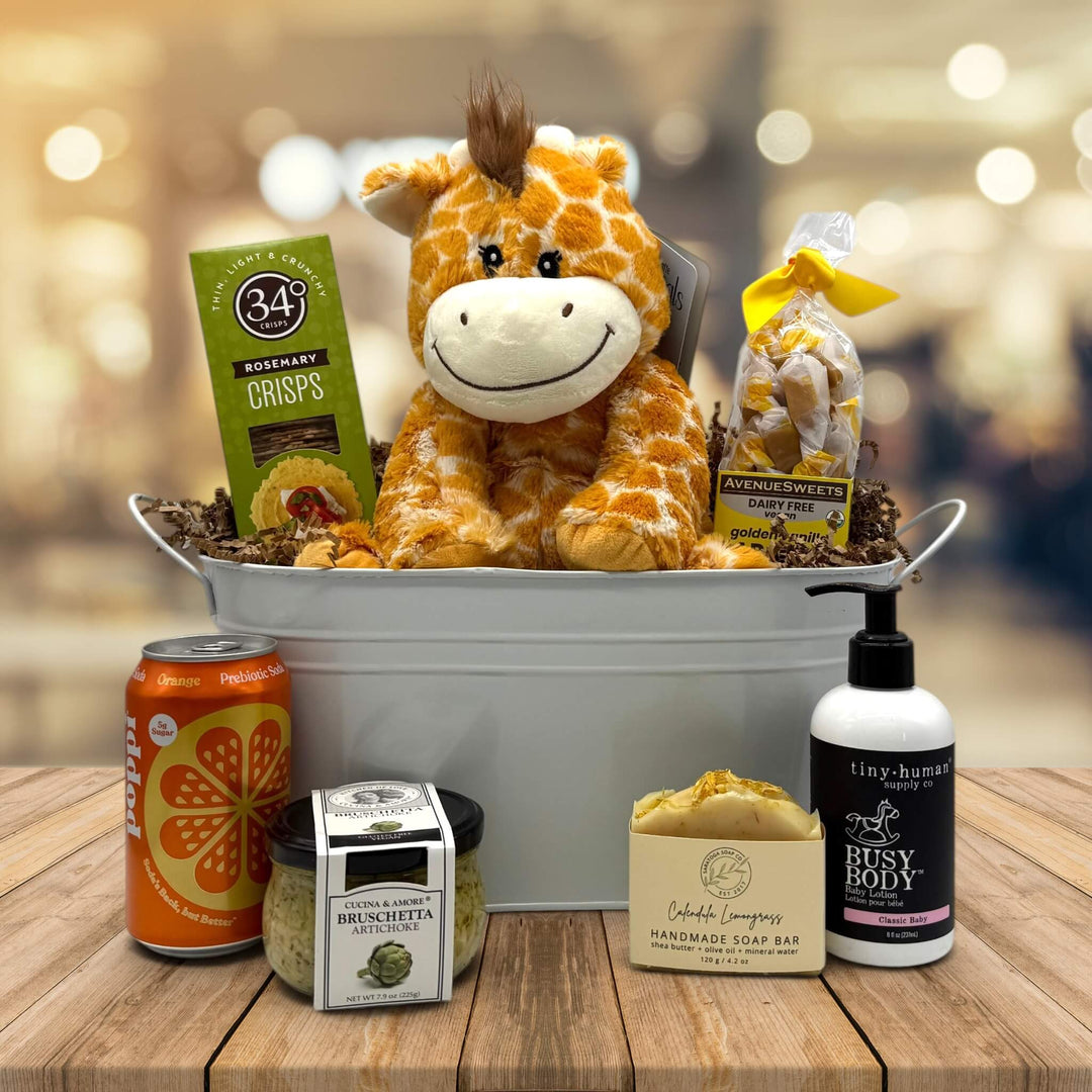 Giraffe Kisses Gift Basket