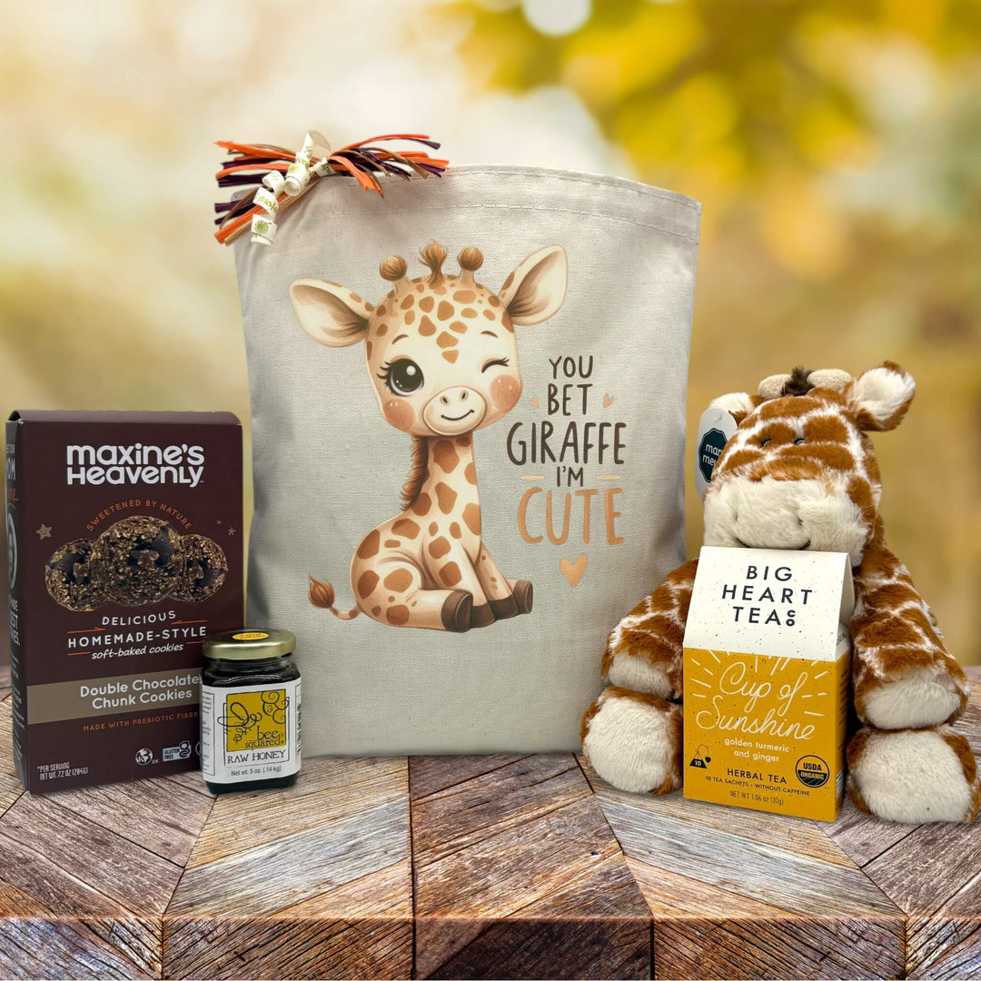 You Bet Giraffe I'm Cute New Baby GIft Tote