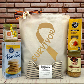 Golden Cancer Survivor Gift Basket