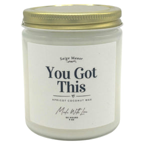 Saige Manor "You Got This" Apricot Coconut Wax Candle