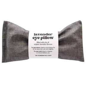 The Bohemian Box Shop Organic Lavender Hot & Cold Eye Pillow (Gray)