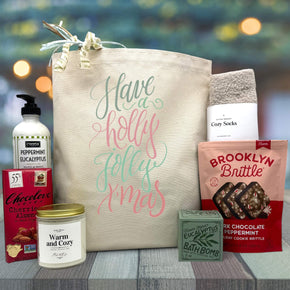 Have A Holly Jolly Xmas Holiday Gift Basket