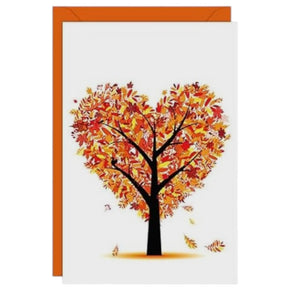All Occasion Autumn Heart Tree Card