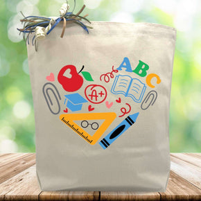 Create Your Own Heart of School Gift Tote