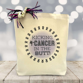 Create Your Own Kicking Cancer In The Butt Gift Tote