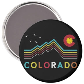 Fridge Magnet -  Retro Colorado Rocky Mountain