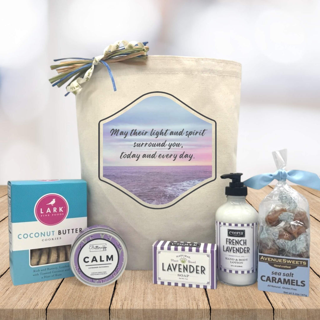 May Their Light And Spirit Surround You Gift Basket