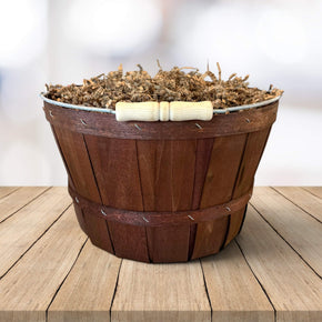 medium rustic brown apple bushel