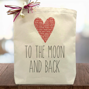 Create Your Own I love You To The Moon And Back Gift Tote