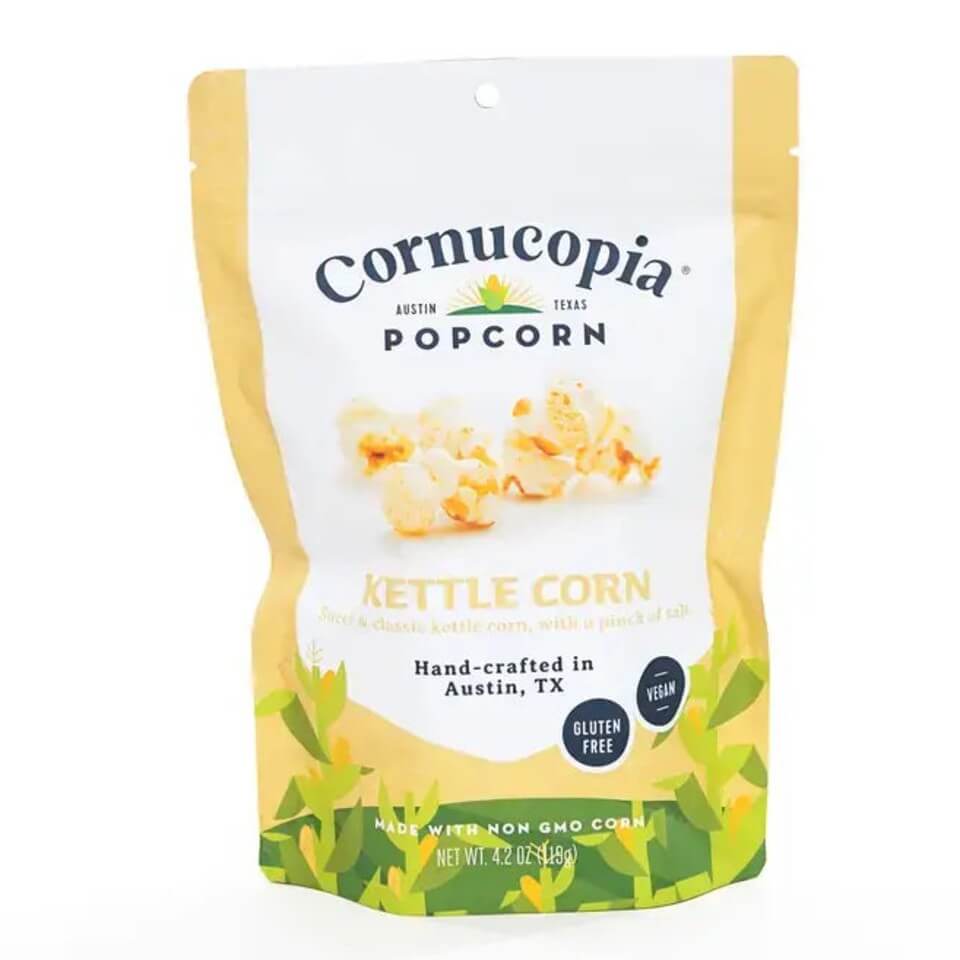 sweet kettle corn with a pinch of salt 