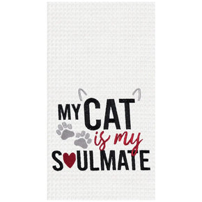 My Cat is My Soulmate Kitchen Towel