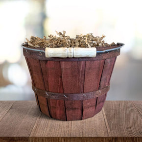 rustic brown small apple bushel