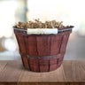 rustic brown small apple bushel