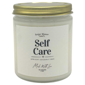Saige Manor "Self Care" Apricot Coconut Wax Candle