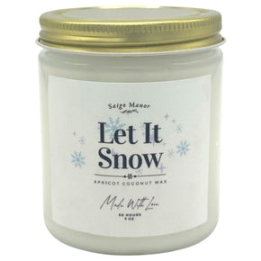 Saige Manor “Let It Snow" Woodland Snow Scented Candle