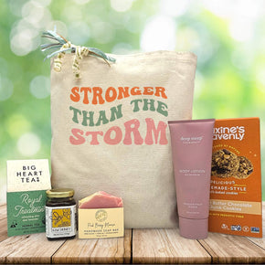Stronger Than The Storm Cancer Gift Basket