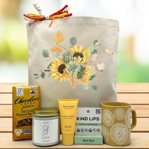 Sunflower Bouquet Gift Basket