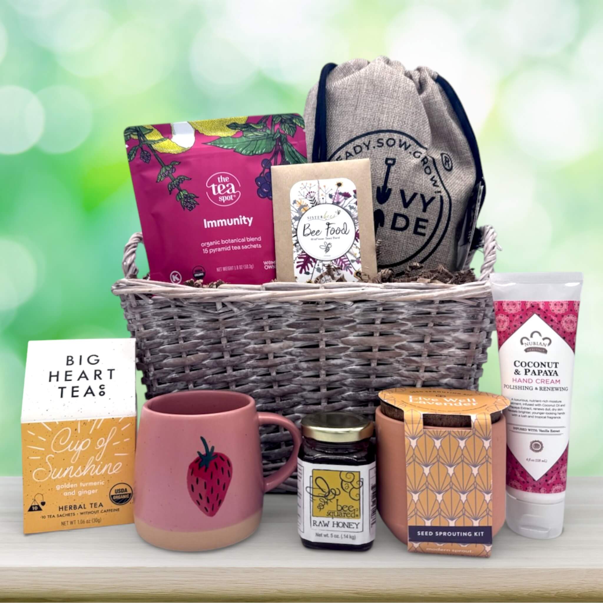 Blooms & Brews Gift Basket | It's Only Natural Gifts