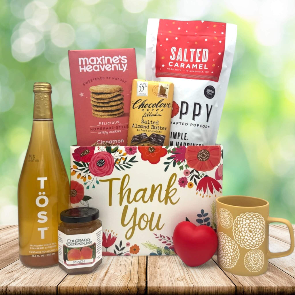 Floral Thank You Gift Basket | It's Only Natural Gifts