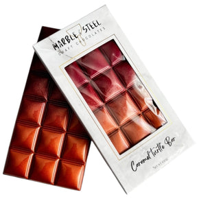 Marble & Steel Caramel Turtle Truffle Bar