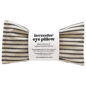 The Bohemian Box Shop Organic Lavender Hot & Cold Eye Pillow (Stripes)