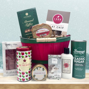 Holly Jolly Bushel Gift Basket