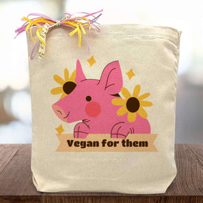 Create Your Own Vegan for Them Gift Tote