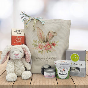 Vintage Happy Easter Gift Basket