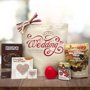Happy Wedding Anniversary Gift Basket