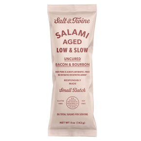Salt & Twine Uncured Bacon & Bourbon Aged Salami