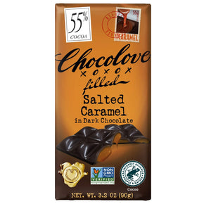 Chocolove Salted Caramel in Dark Chocolate Bar