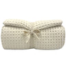 The Fine Living Co. Ivory Waffle Weave 100% Cotton Throw