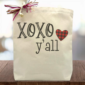 Create Your Own Hugs and Kisses Y'all Gift Tote