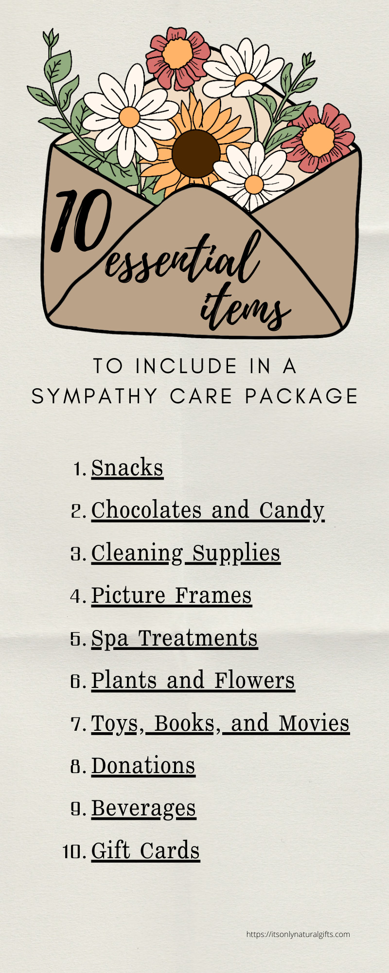 10 Essential Items To Include in a Sympathy Care Package
